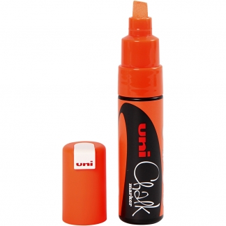 Chalk Marker, streg 8 mm, neon orange, 1 stk.