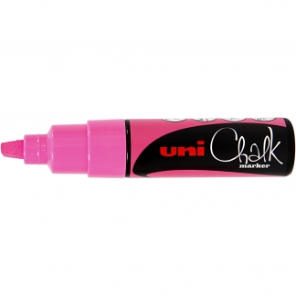 Chalk Marker, streg 8 mm, neon pink, 1stk./ 1 stk.