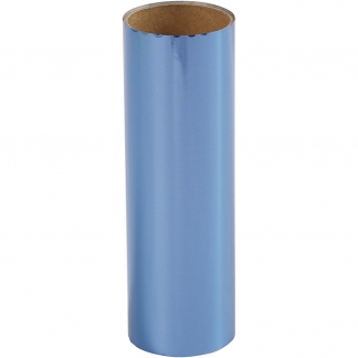 Dekorationsfolie, B: 15,5 cm, tykkelse 0,02 mm, mørk blå, 50 cm/ 1 rl.