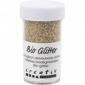 Bio-glimmer, guld, 27ml/ 1 ds.