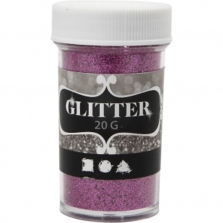 Glitter, pink, 20 g/ 1 ds.