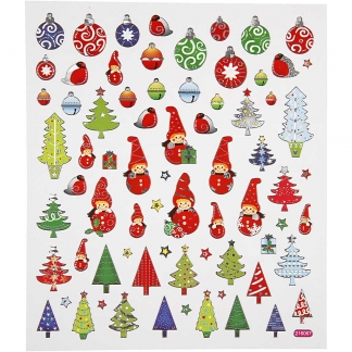 Fancy stickers, ark 15x16,5 cm, Nisser, 1ark