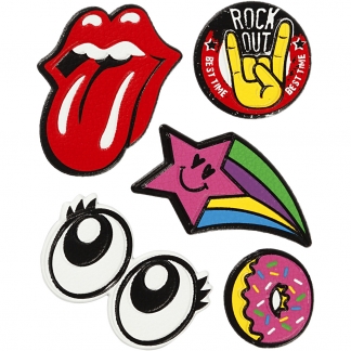 Soft Stickers, Rock Out, 12,2x17,75 cm, 1 ark