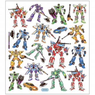 Stickers, transformers, 15x16,5 cm, 1 ark