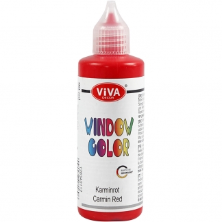 Viva Decor Window Color, karminrød, 90ml/ 1 fl.