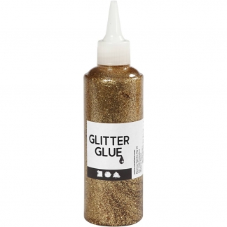 Glitterlim, guld, 118ml/ 1 fl.