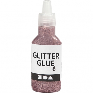 Glitterlim, rosa, 25ml/ 1 fl.