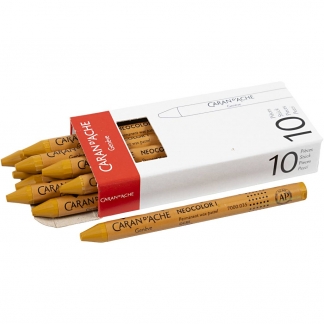 CARAN D’ACHE Neocolor I, L: 10 cm, tykkelse 8 mm, ochre (035), 10stk./ 1 pk.