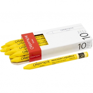 Neocolor II, L: 10 cm, yellow (010), 10 stk./ 1 pk.