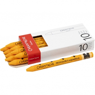 CARAN D’ACHE Neocolor II, L: 10 cm, orange (030), 10stk./ 1 pk.