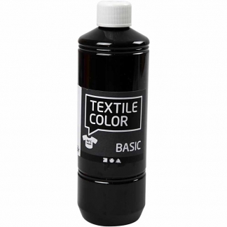 Textile Color, sort, 500 ml/ 1 fl.