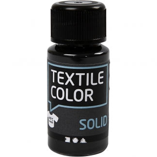 Textile Solid, dækkende, sort, 50 ml/ 1 fl.