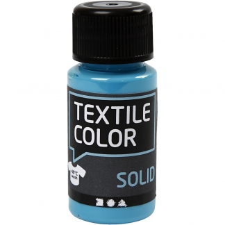 Textile Solid, dækkende, turkisblå, 50 ml/ 1 fl.
