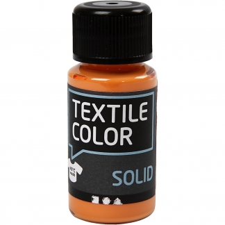 Textile Solid, dækkende, orange, 50ml/ 1 fl.