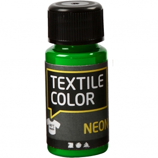 Textile Color, neon grøn, 50 ml/ 1 fl.