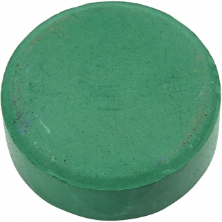 Vandfarve, H: 19 mm, diam. 57 mm, mørk grøn, 6 stk./ 1 pk.