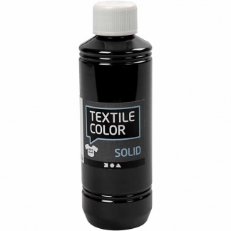 Textile Solid, dækkende, sort, 250 ml/ 1 fl.