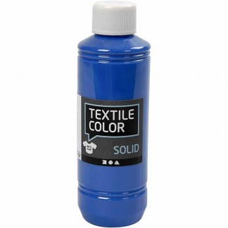 Textile Solid, dækkende, brilliant blå, 250 ml/ 1 fl.