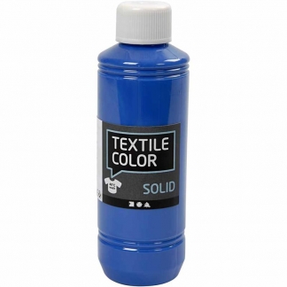 Textile Solid, dækkende, brilliant blå, 250ml/ 1 fl.