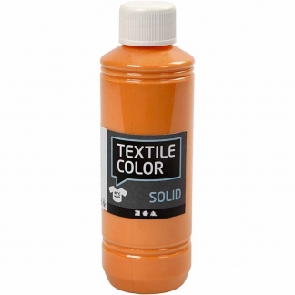 Textile Solid, dækkende, orange, 250ml/ 1 fl.