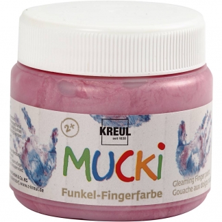 Mucki Fingermaling, metallic rosa, 150 ml/ 1 ds.