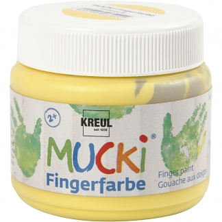 Mucki Fingermaling, gul, 150 ml/ 1 ds.