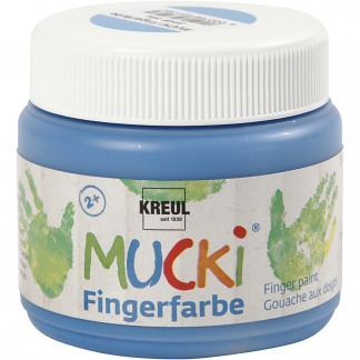 Mucki Fingermaling, blå, 150 ml/ 1 ds.