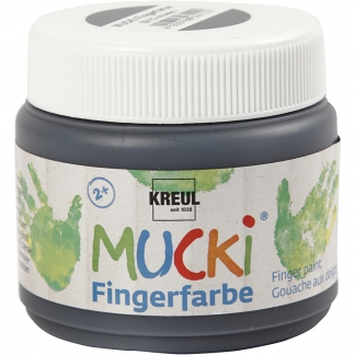 Mucki Fingermaling, sort, 150 ml/ 1 ds.