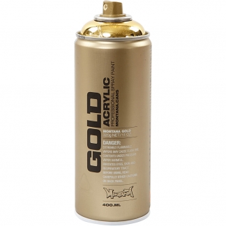 Spraymaling, guld, 400 ml/ 1 ds.