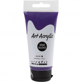 Art Akrylmaling, halvblank, dækkende, violet blue, 75 ml/ 1 fl.