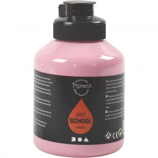 Art Akrylmaling, halvblank, dækkende, støvet rosa, 500 ml/ 1 fl.