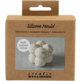 Silikoneform, Firkant med bobler, H: 4 cm, B: 4 cm, diam. 4 cm, 1 stk./ 1 pk.