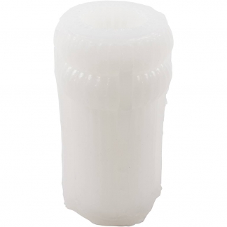 Silikoneform, Rillet cylinder med buer, H: 12,5 cm, diam. 6 cm, 1stk./ 1 pk.