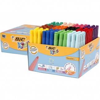 BIC Visa Color Tusch, streg 3 mm, ass. farver, 12 stk./ 1 pk.