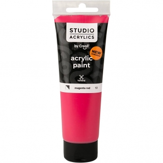 Creall Studio Akrylmaling, halvdækkende, magenta red (13), 120 ml/ 1 fl.