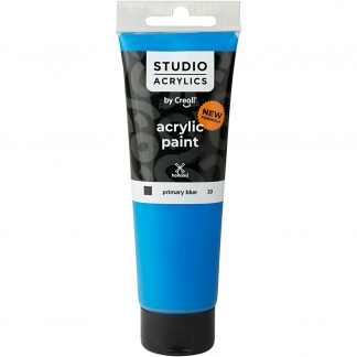 Creall Studio Akrylmaling, dækkende, primary blue (30), 120ml/ 1 fl.