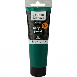 Creall Studio Akrylmaling, dækkende, phtalo green (52), 120ml/ 1 fl.