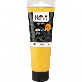 Creall Studio Akrylmaling, dækkende, ochre (60), 120ml/ 1 fl.