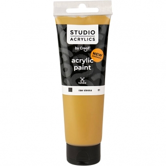 Creall Studio Akrylmaling, dækkende, raw sienna (61), 120ml/ 1 fl.