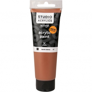 Creall Studio Akrylmaling, dækkende, burnt sienna (67), 120ml/ 1 fl.