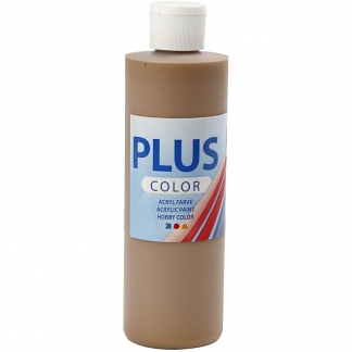 Plus Color Hobbymaling, lys brun, 250 ml/ 1 fl.