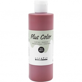 Plus Color Hobbymaling, gl. rød, 250 ml/ 1 fl.