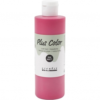 Plus Color Hobbymaling, primær rød, 250 ml/ 1 fl.