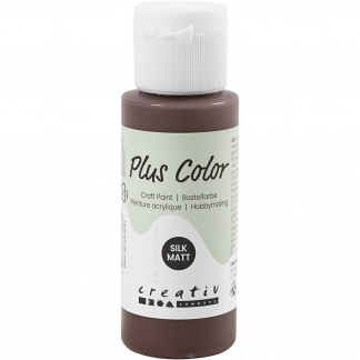 Plus Color Hobbymaling, chokolade, 60ml/ 1 fl.