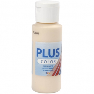 Plus Color Hobbymaling, lys pudder, 60 ml/ 1 fl.