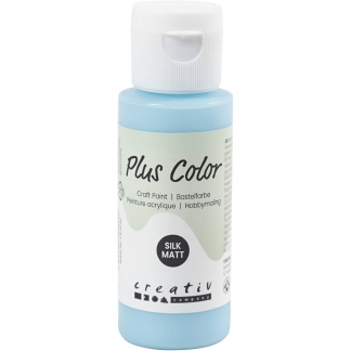 Plus Color Hobbymaling, isblå, 60 ml/ 1 fl.