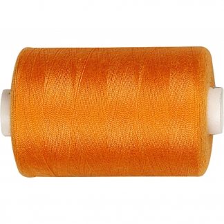 Polyester Sytr&aring;d, polyester, orange, 1000 m/ 1 rl.