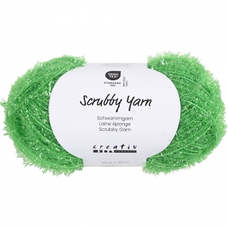 Scrubbygarn, L: 90 M, gr&oslash;n, 50 g/ 1 ngl.