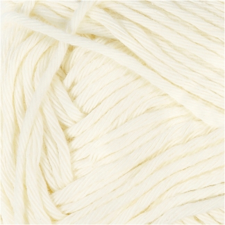 Bomuldsgarn, L: 80-85 m, str. maxi , creme, 50g/ 1 ngl.