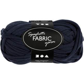 Spaghetti garn, mørk blå, L: 35 m, 100 g/ 1 ngl.
